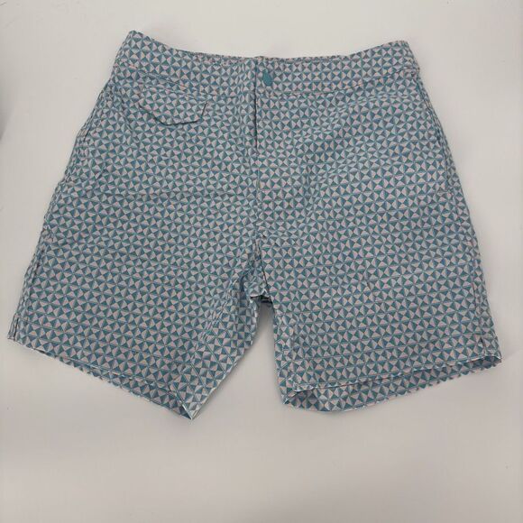 J. Crew Men's Eco Pool Short Swimwear  Waist Performance Size 29‎ Triangle Print - Picture 2 of 8